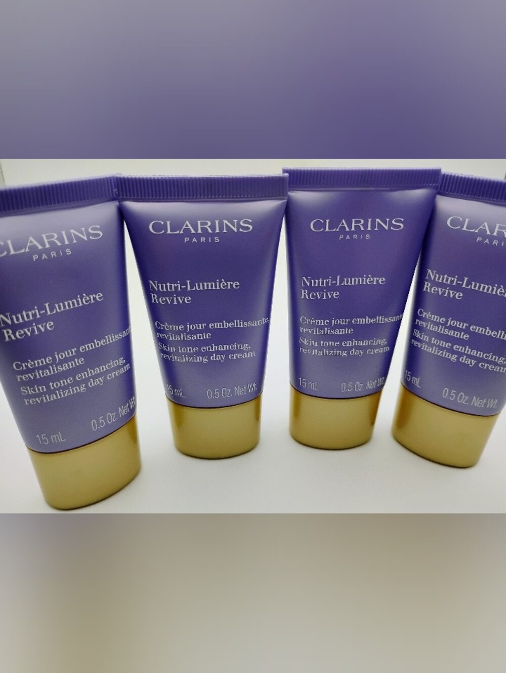 4 Clarins Nutri-Lumière Revive Day Cream - 15ML Each